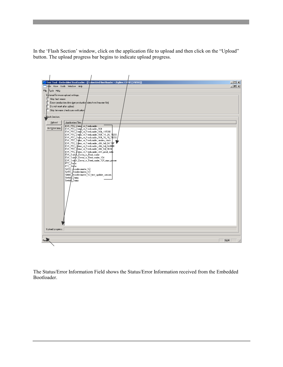 Selecting the firmware file to upload, Selecting the firmware file to upload -4, 3 selecting the firmware file to upload | Freescale Semiconductor 802.15.4 User Manual | Page 20 / 66