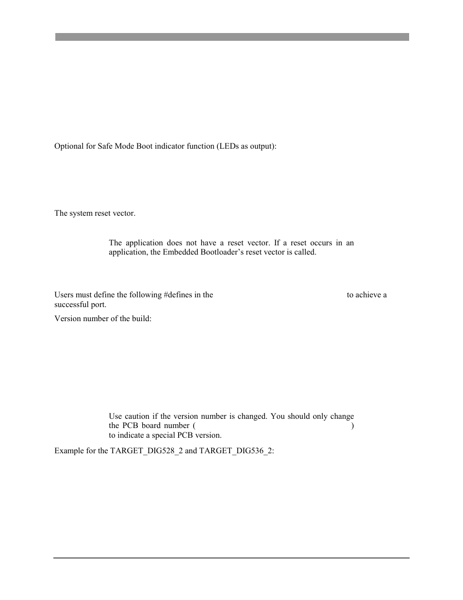 Reset_vector.c, Embedded_bootloader_target.h, Reset_vector.c -5 | Embedded_bootloader_target.h -5, 2 reset_vector.c, 3 embedded_bootloader_target.h | Freescale Semiconductor 802.15.4 User Manual | Page 47 / 66