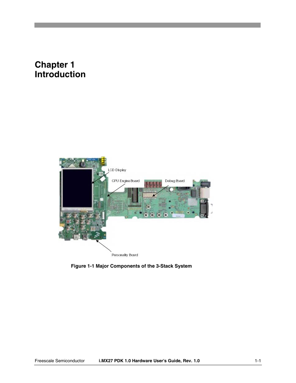 Chapter 1 introduction | Freescale Semiconductor i.MX27 PDK 1.0 User Manual | Page 8 / 53