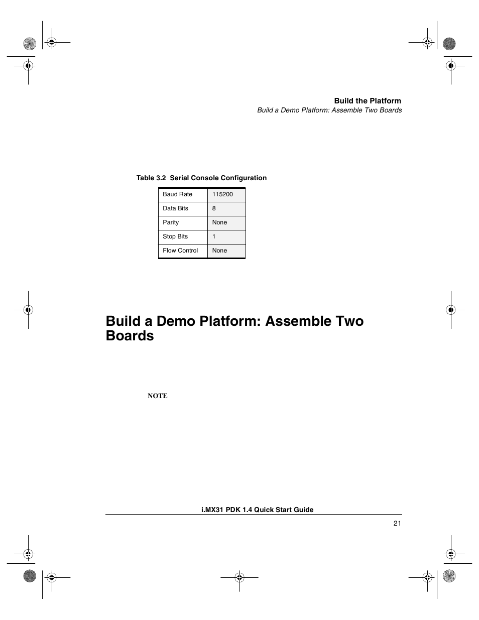 Build a demo platform: assemble two boards, Build a demo | Freescale Semiconductor Windows Embedded CE 6.0/Windows CE 5.0 i.MX31 PDK 1.4 User Manual | Page 23 / 48