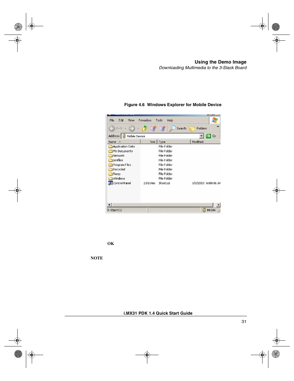 Freescale Semiconductor Windows Embedded CE 6.0/Windows CE 5.0 i.MX31 PDK 1.4 User Manual | Page 33 / 48