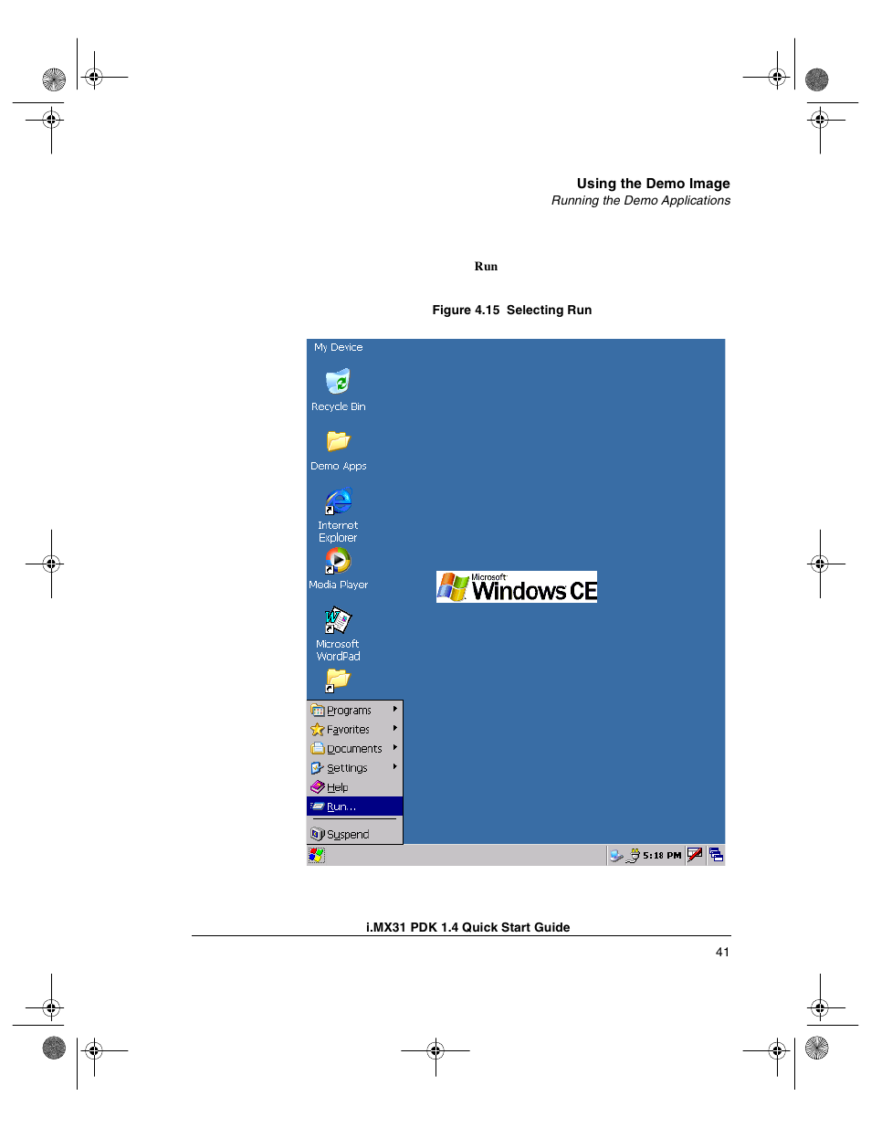 Freescale Semiconductor Windows Embedded CE 6.0/Windows CE 5.0 i.MX31 PDK 1.4 User Manual | Page 43 / 48