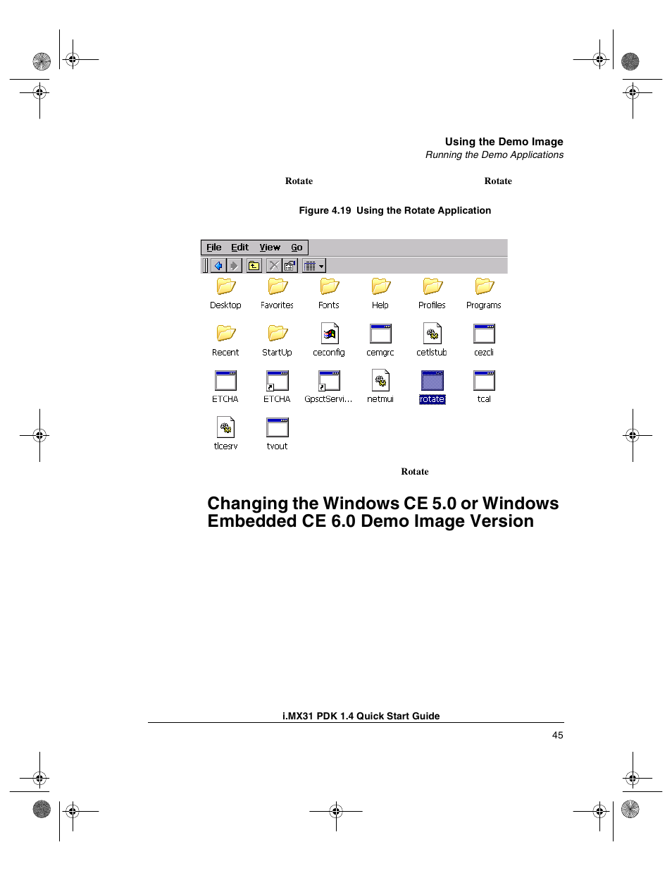 Version | Freescale Semiconductor Windows Embedded CE 6.0/Windows CE 5.0 i.MX31 PDK 1.4 User Manual | Page 47 / 48