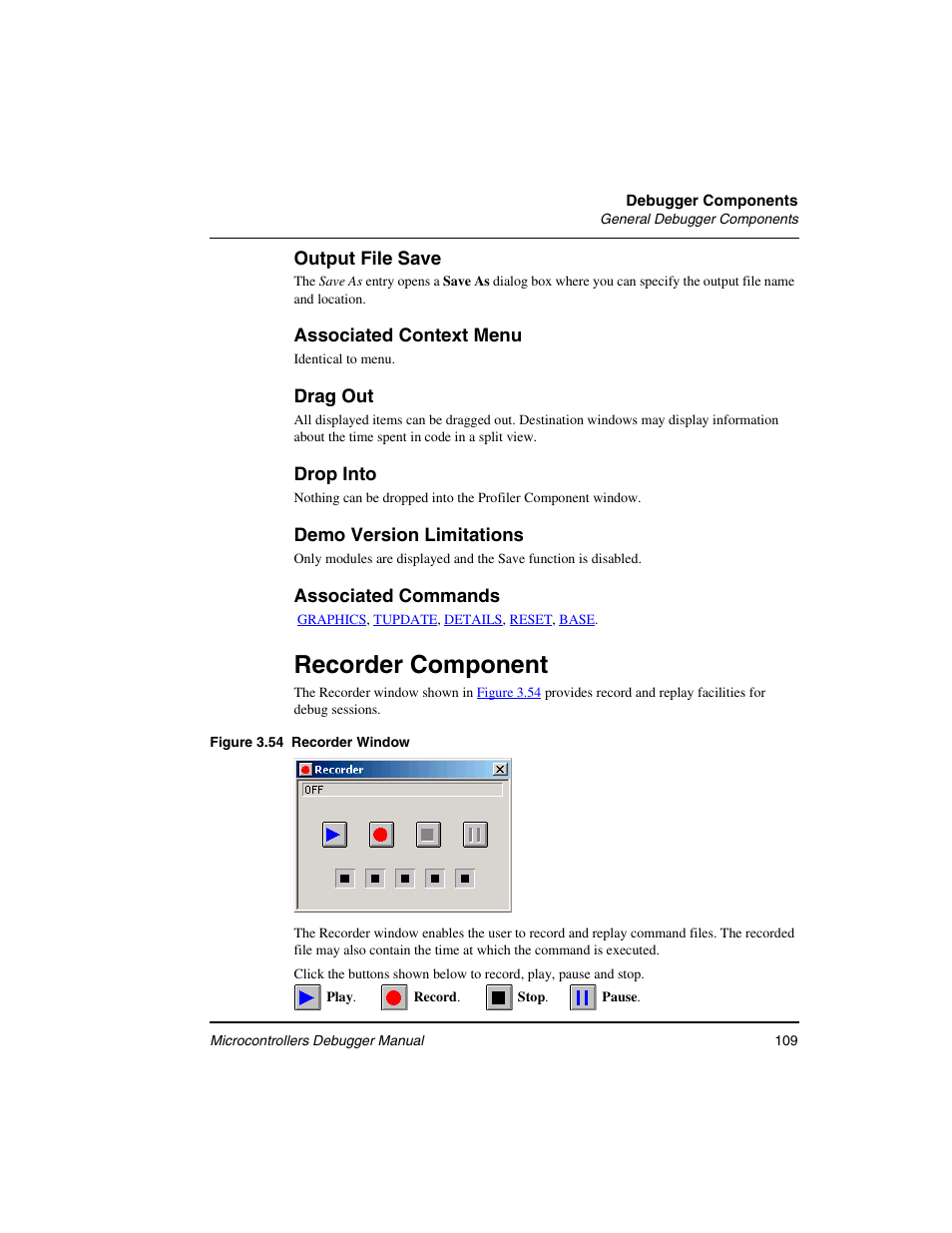 Recorder component | Freescale Semiconductor Microcontrollers User Manual | Page 109 / 892