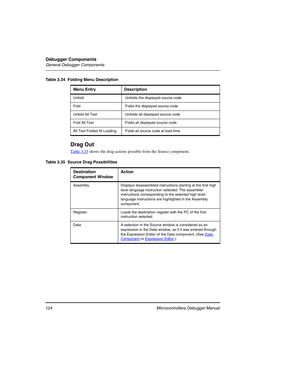 Table 3.34, Drag out | Freescale Semiconductor Microcontrollers User Manual | Page 124 / 892