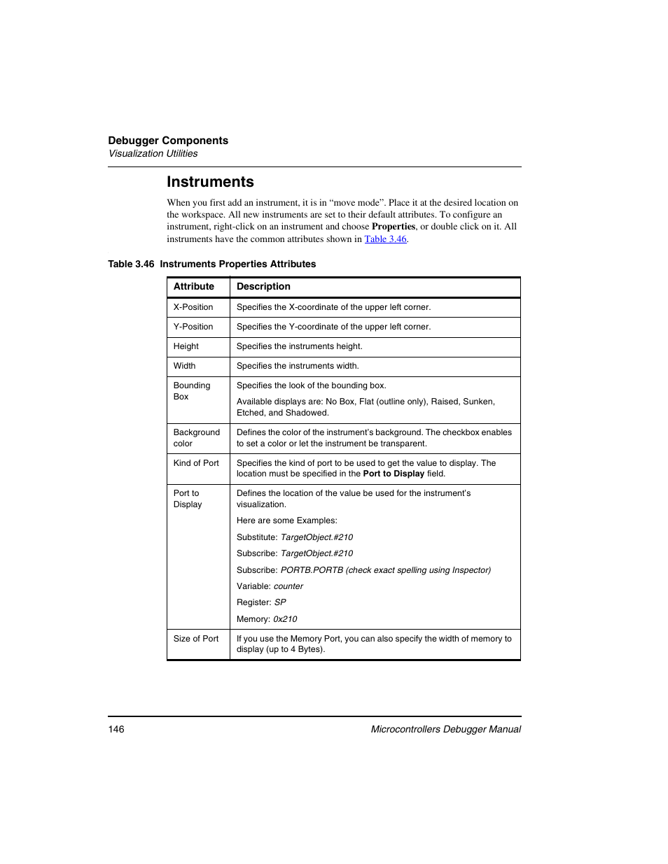 Instruments | Freescale Semiconductor Microcontrollers User Manual | Page 146 / 892