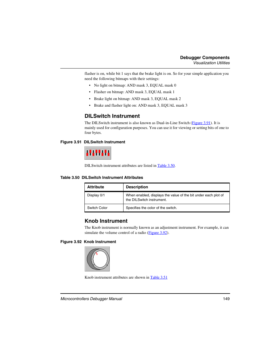 Dilswitch instrument, Knob instrument | Freescale Semiconductor Microcontrollers User Manual | Page 149 / 892