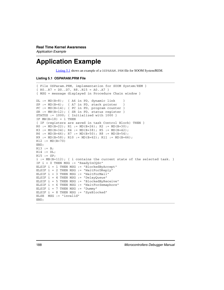 Application example | Freescale Semiconductor Microcontrollers User Manual | Page 188 / 892