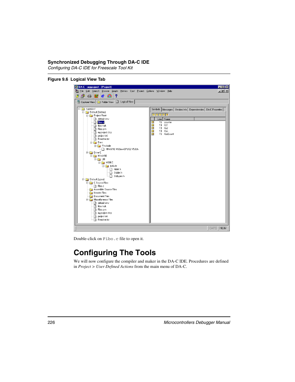 Configuring the tools, Figure | Freescale Semiconductor Microcontrollers User Manual | Page 226 / 892