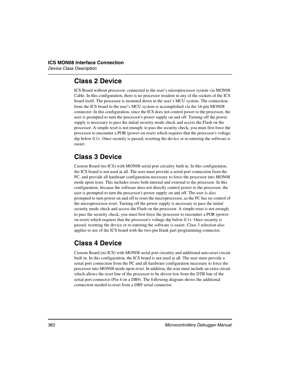 Class 2 device, Class 3 device, Class 4 device | Freescale Semiconductor Microcontrollers User Manual | Page 362 / 892
