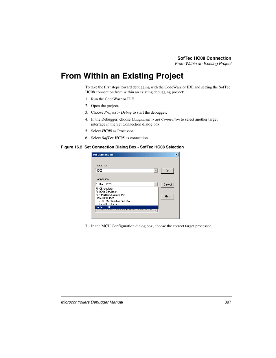 From within an existing project | Freescale Semiconductor Microcontrollers User Manual | Page 397 / 892
