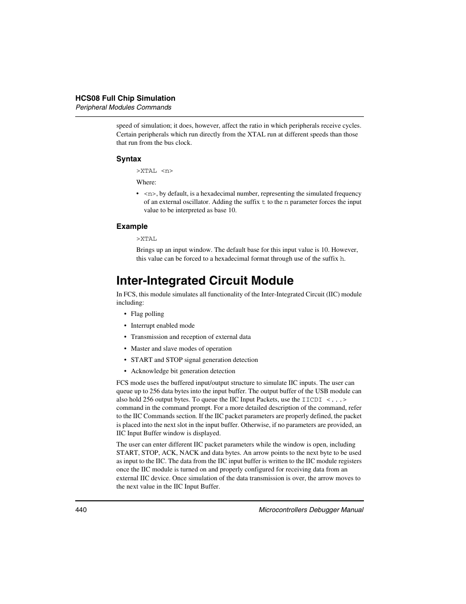 Inter-integrated circuit module | Freescale Semiconductor Microcontrollers User Manual | Page 440 / 892