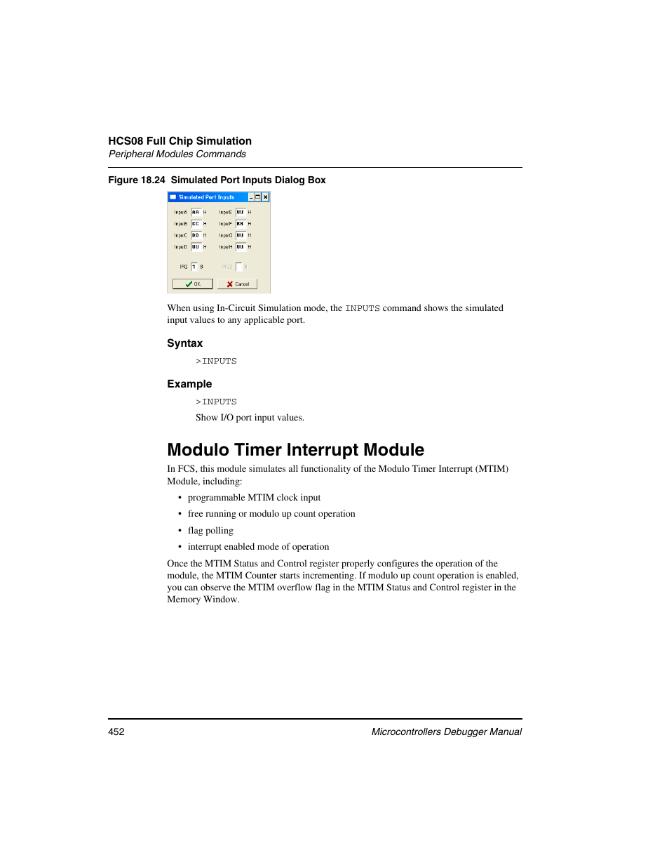 Modulo timer interrupt module | Freescale Semiconductor Microcontrollers User Manual | Page 452 / 892