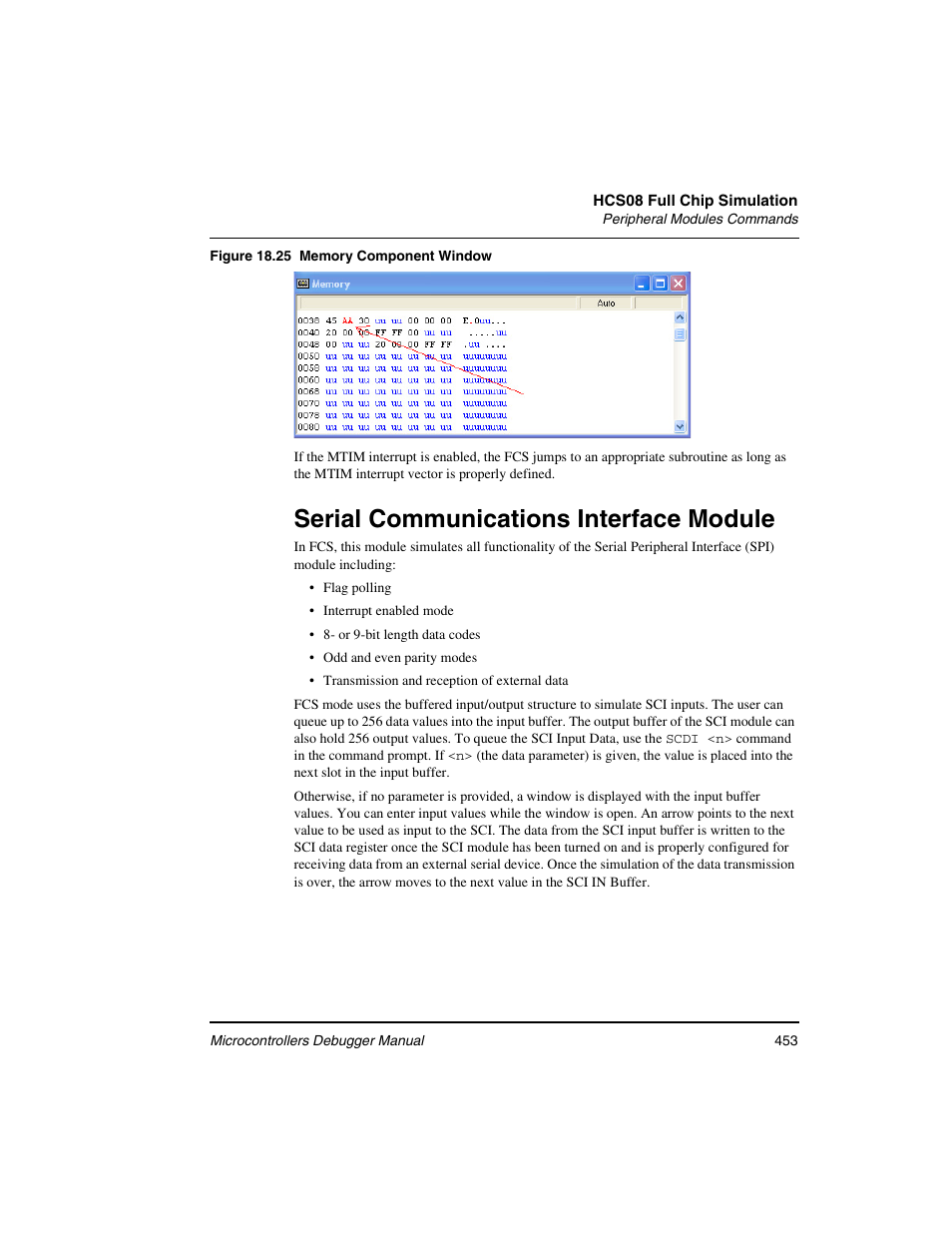 Serial communications interface module | Freescale Semiconductor Microcontrollers User Manual | Page 453 / 892