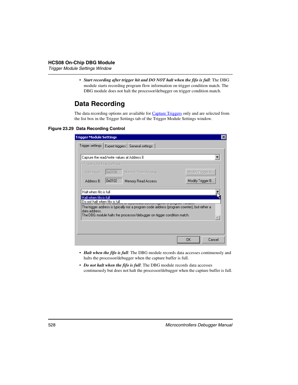 Data recording | Freescale Semiconductor Microcontrollers User Manual | Page 528 / 892