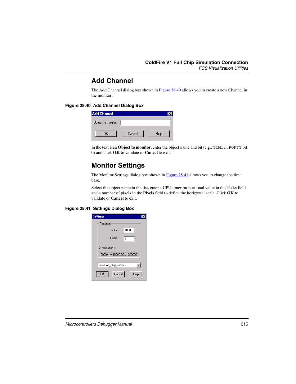 Add channel, Monitor settings | Freescale Semiconductor Microcontrollers User Manual | Page 615 / 892
