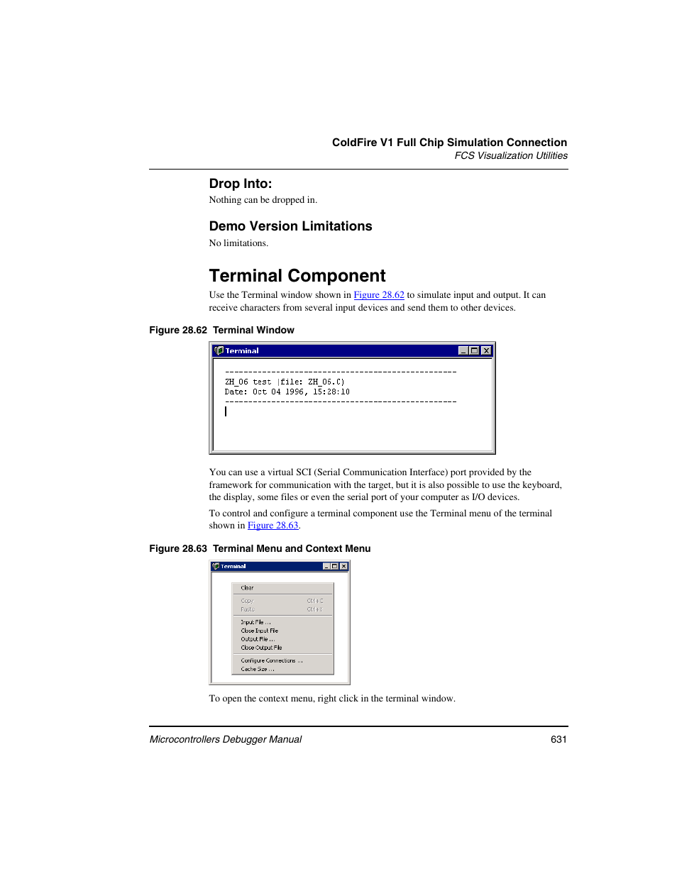 Terminal component | Freescale Semiconductor Microcontrollers User Manual | Page 631 / 892