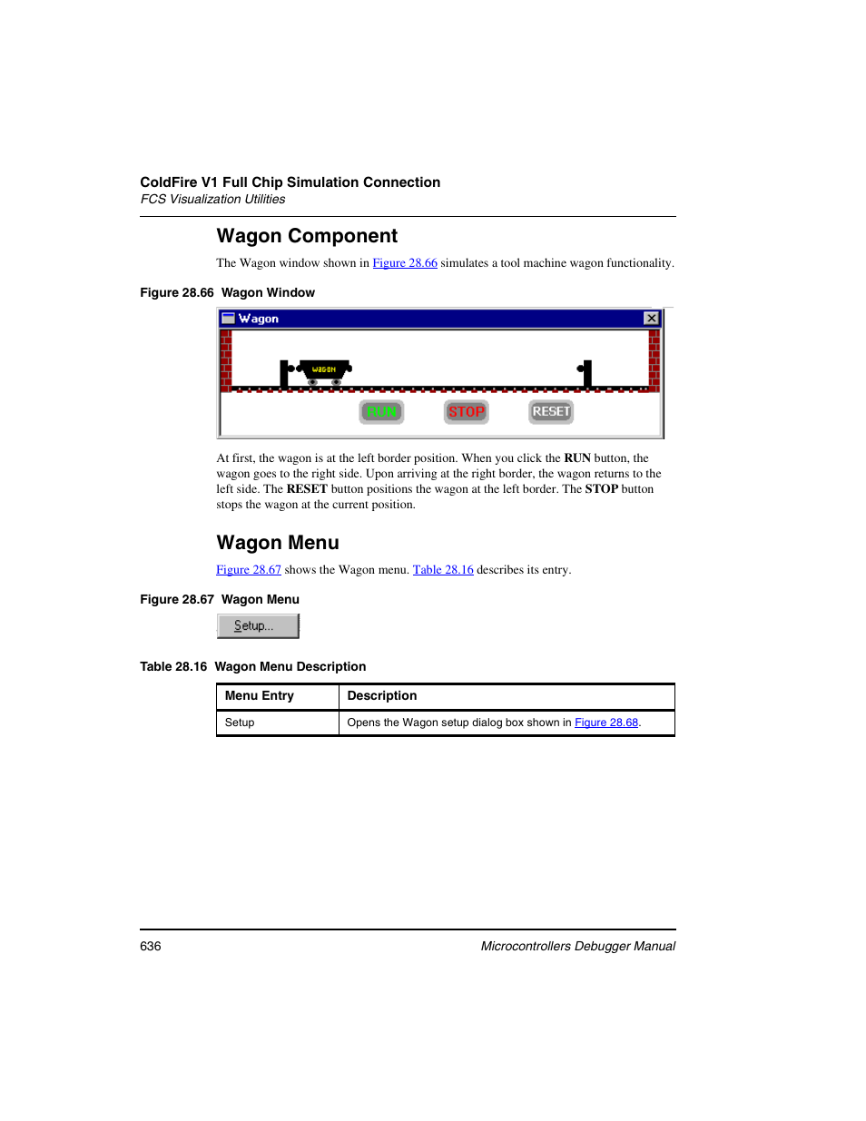 Wagon component, Wagon menu | Freescale Semiconductor Microcontrollers User Manual | Page 636 / 892