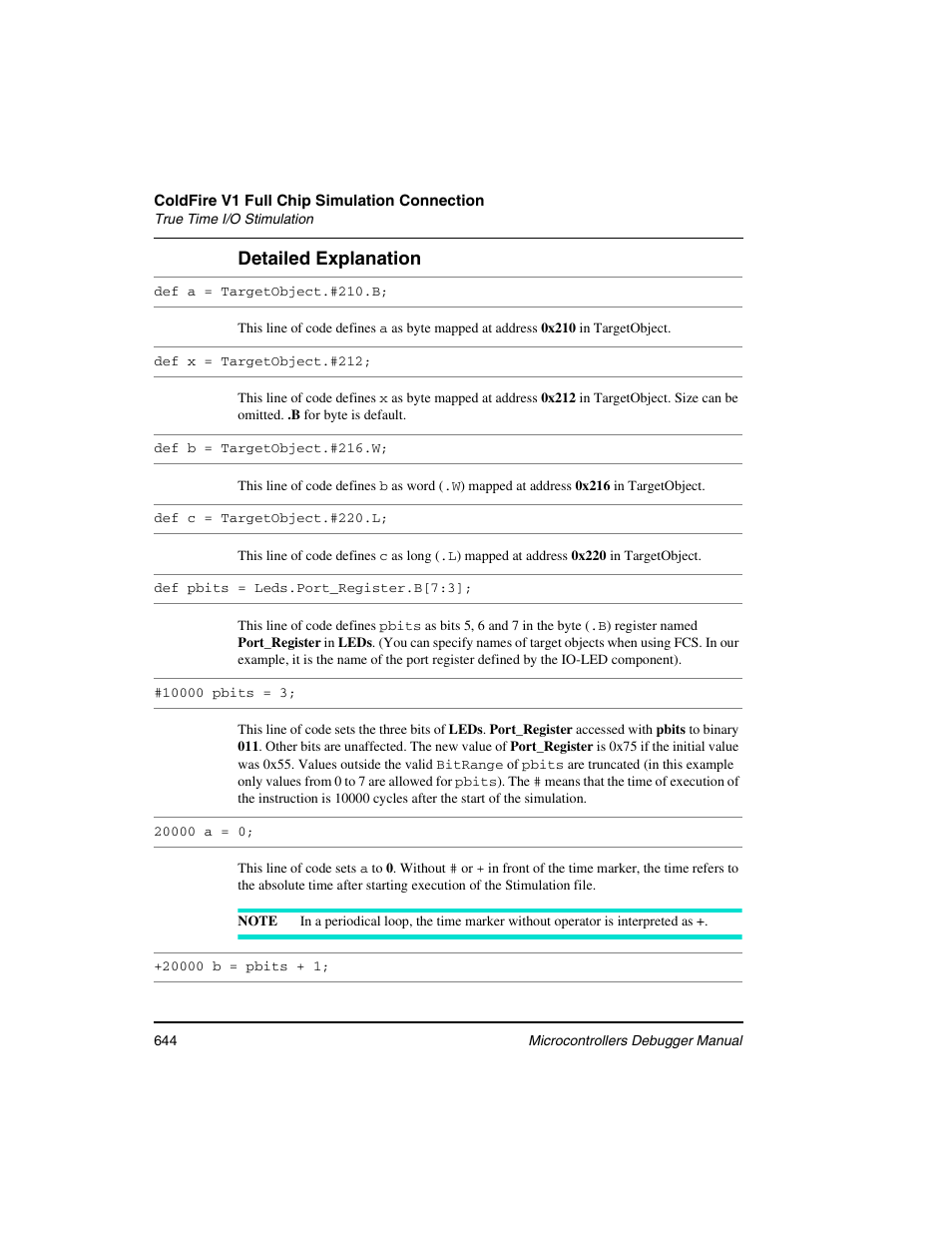 Detailed explanation | Freescale Semiconductor Microcontrollers User Manual | Page 644 / 892