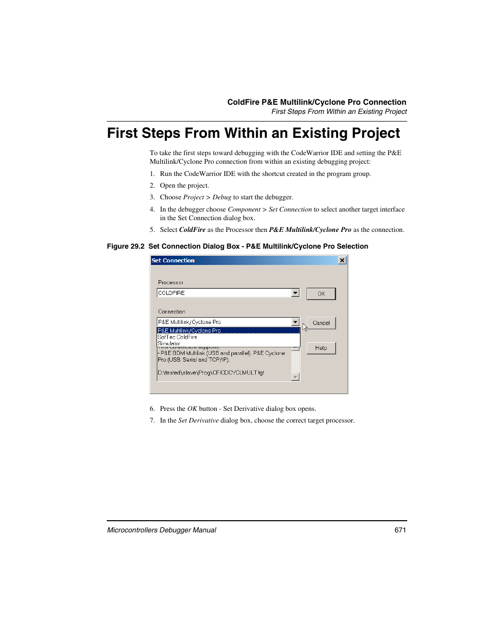 First steps from within an existing project | Freescale Semiconductor Microcontrollers User Manual | Page 671 / 892