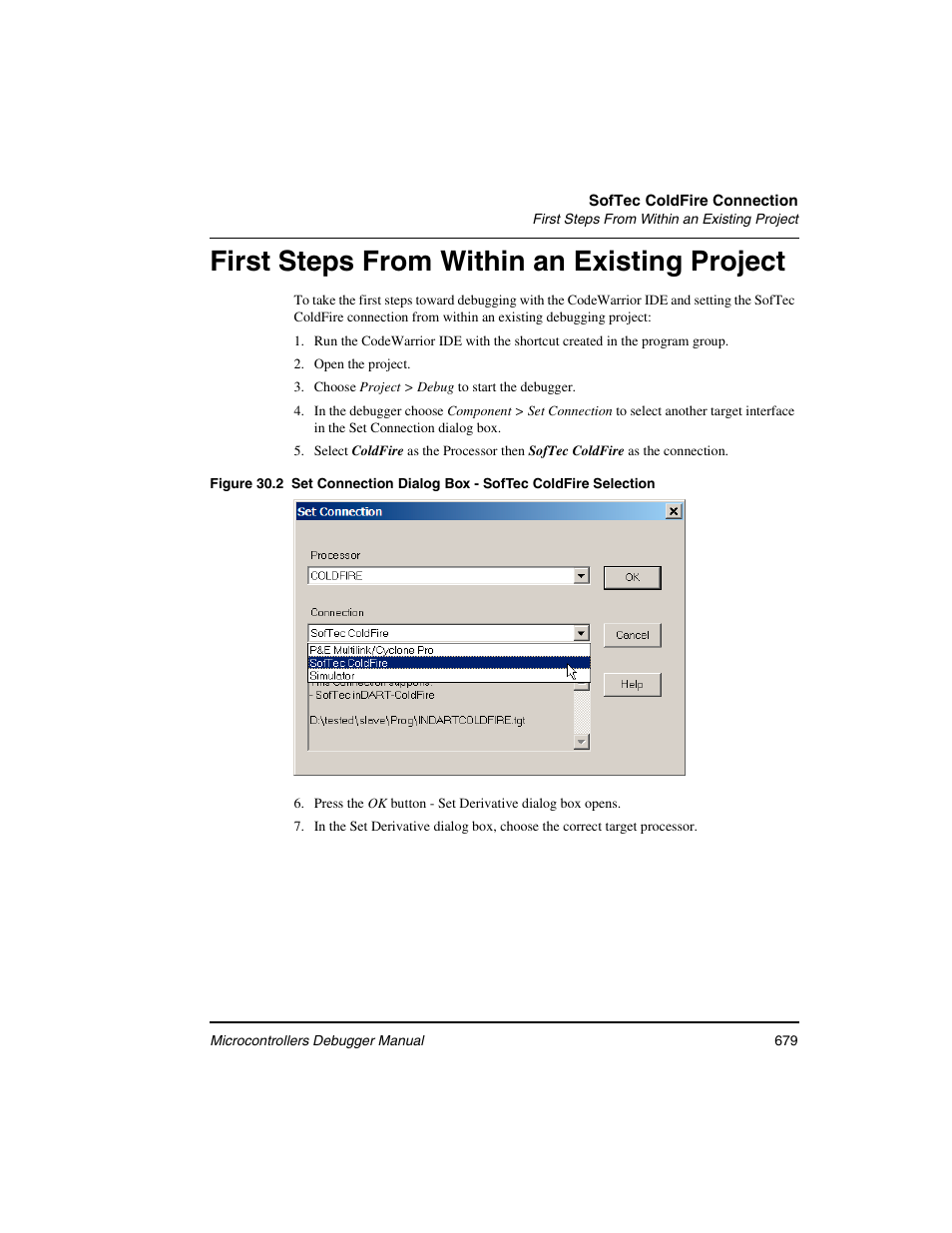 First steps from within an existing project | Freescale Semiconductor Microcontrollers User Manual | Page 679 / 892