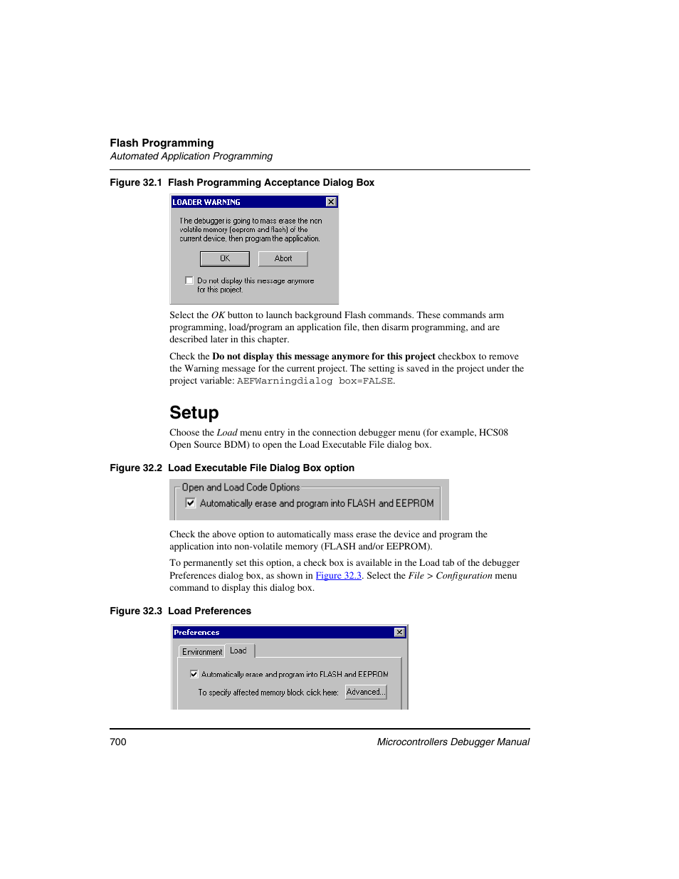 Setup | Freescale Semiconductor Microcontrollers User Manual | Page 700 / 892