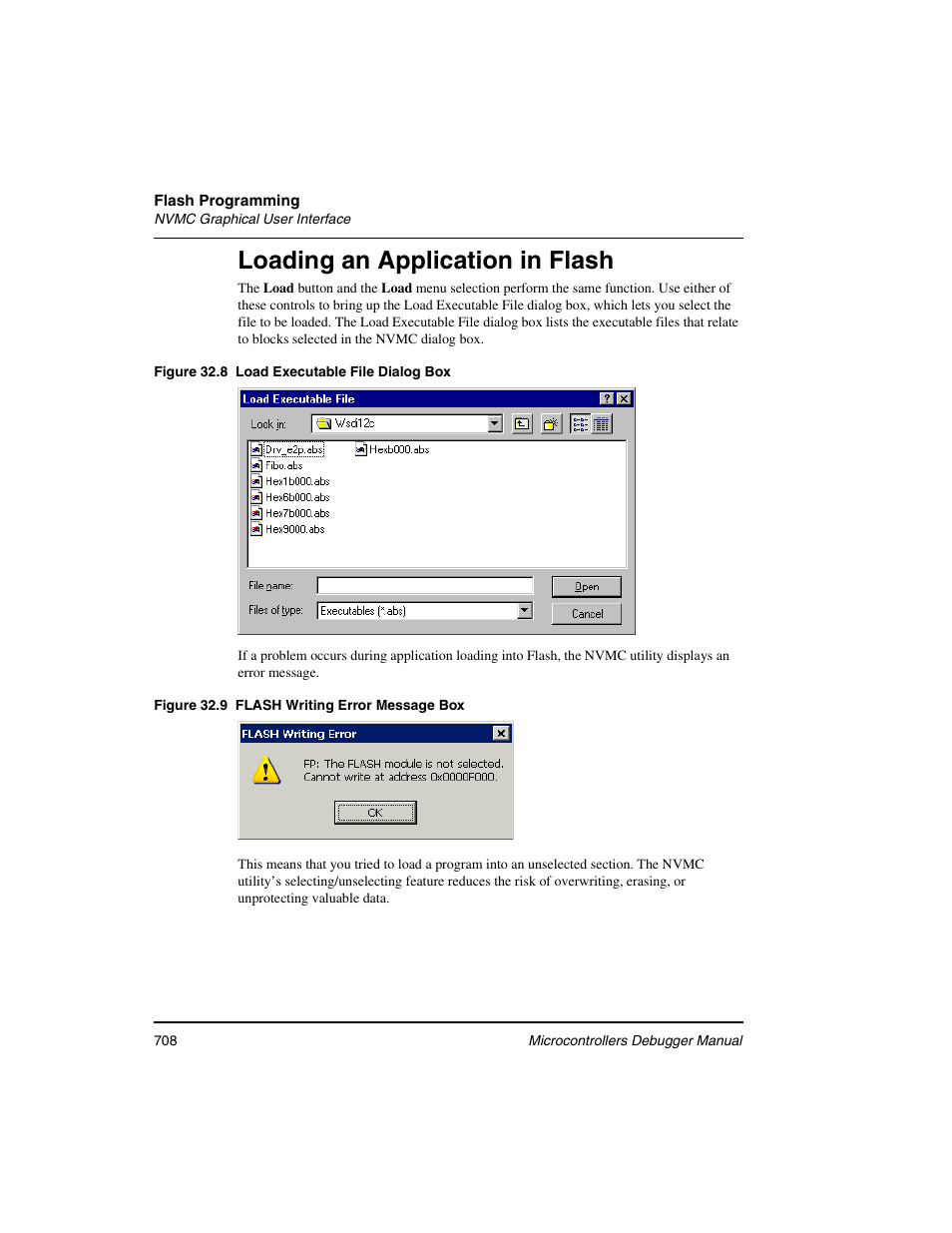 Loading an application in flash | Freescale Semiconductor Microcontrollers User Manual | Page 708 / 892