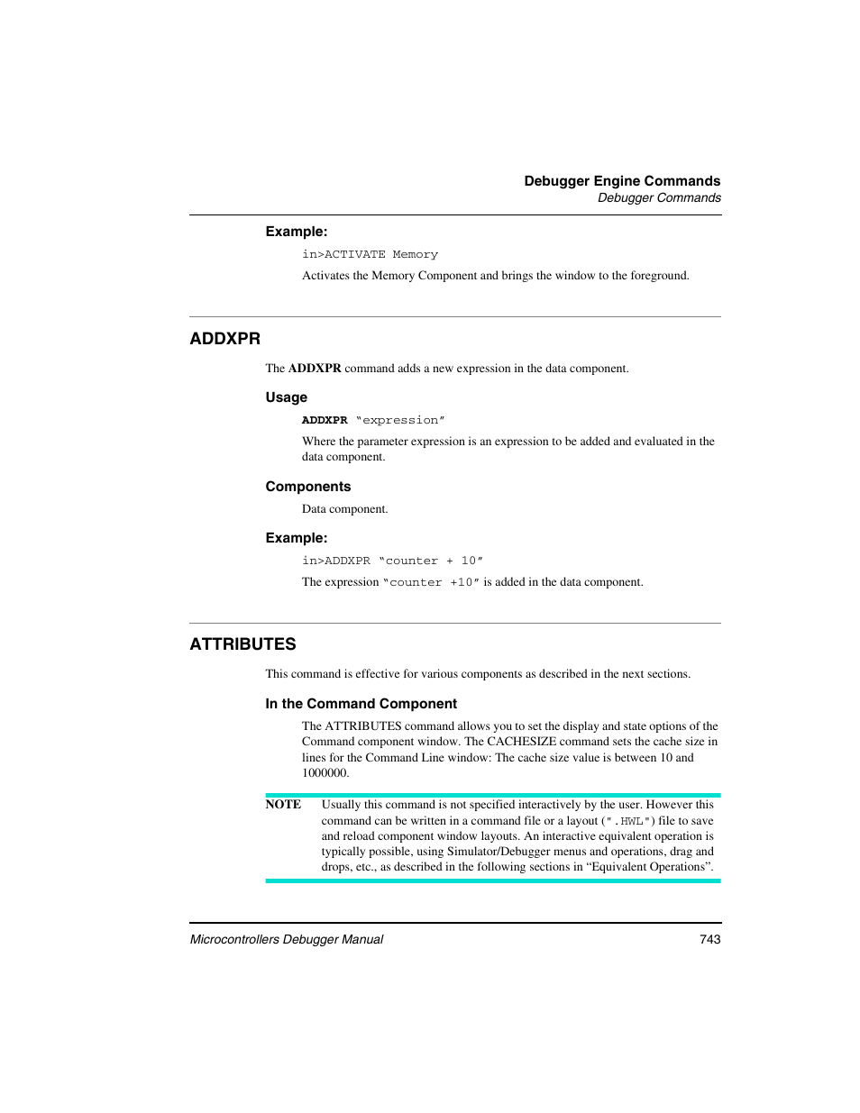 Addxpr, Attributes | Freescale Semiconductor Microcontrollers User Manual | Page 743 / 892