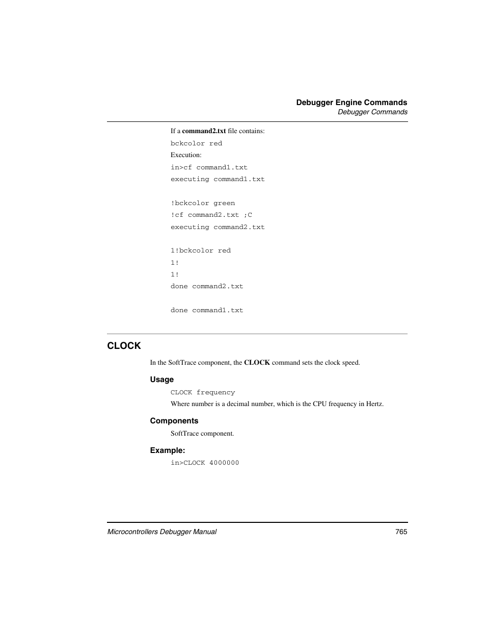 Clock | Freescale Semiconductor Microcontrollers User Manual | Page 765 / 892
