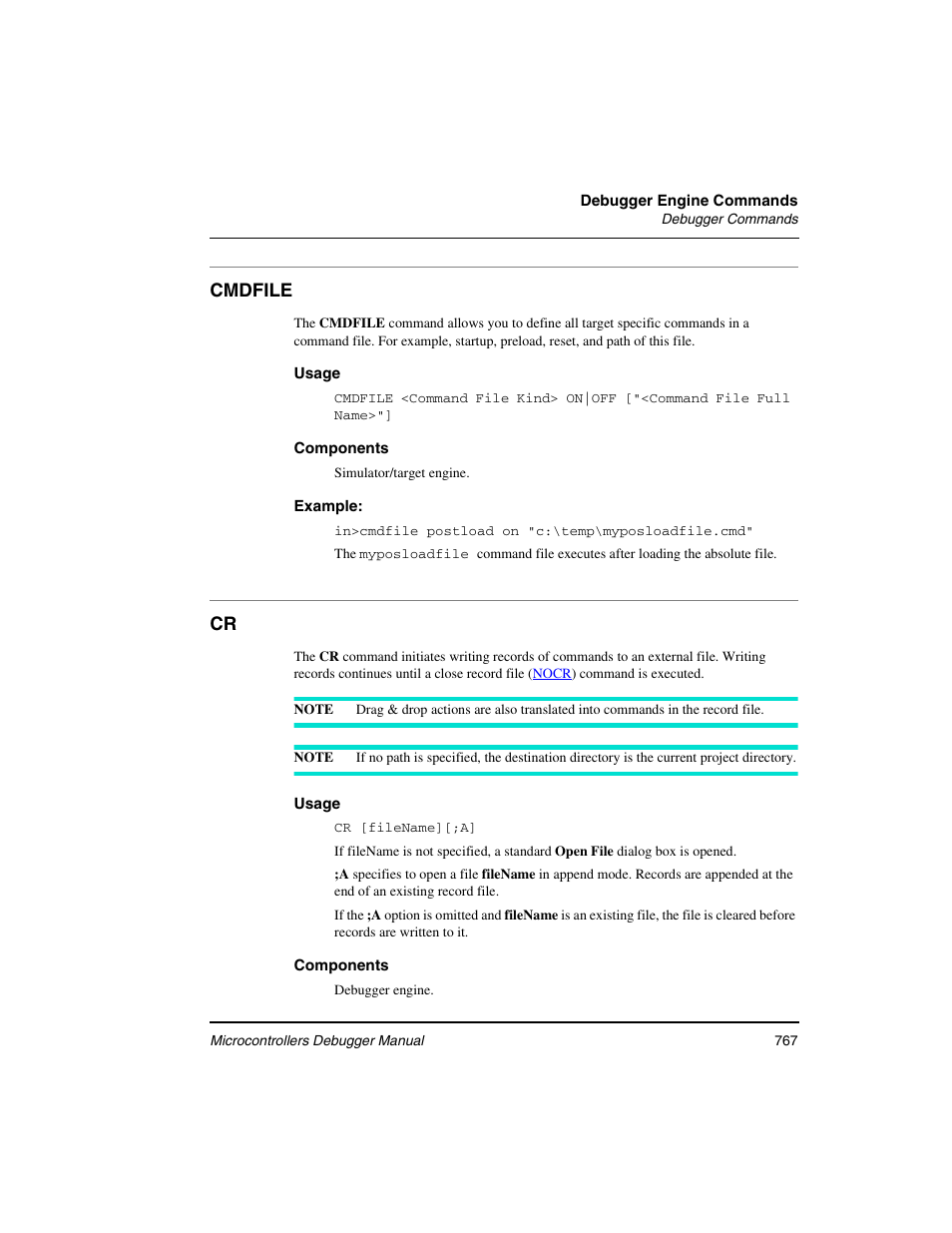 Cmdfile | Freescale Semiconductor Microcontrollers User Manual | Page 767 / 892