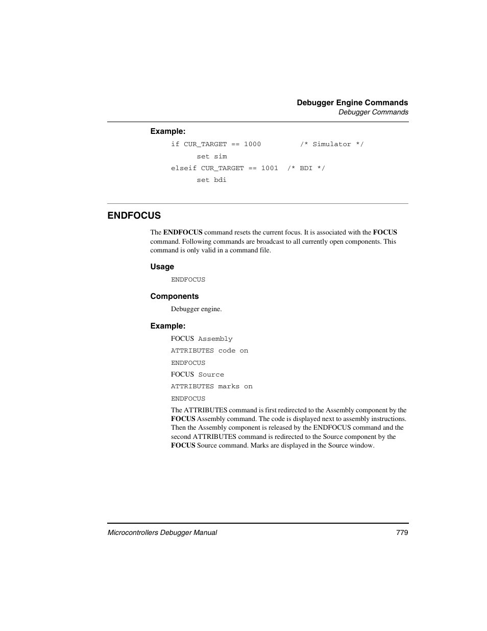 Endfocus | Freescale Semiconductor Microcontrollers User Manual | Page 779 / 892