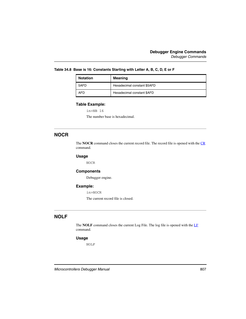 Nocr, Nolf, Table 34.8 | Freescale Semiconductor Microcontrollers User Manual | Page 807 / 892