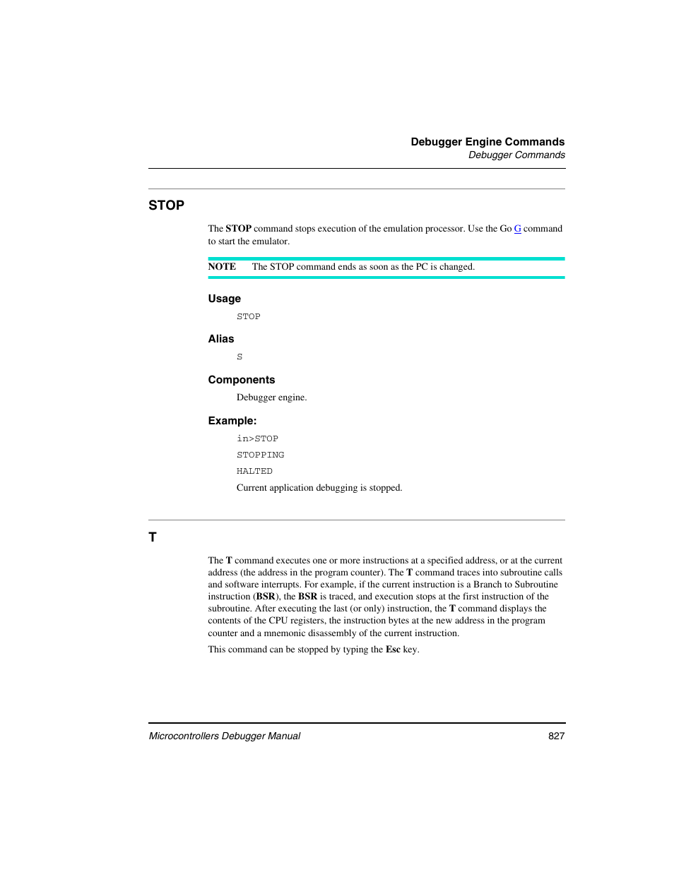 Stop, Are no | Freescale Semiconductor Microcontrollers User Manual | Page 827 / 892