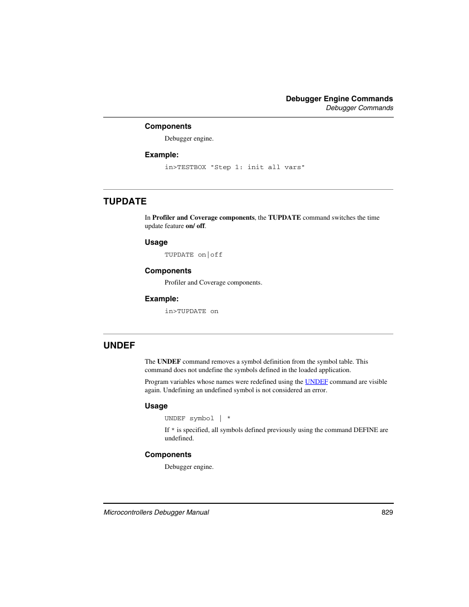 Tupdate, Undef | Freescale Semiconductor Microcontrollers User Manual | Page 829 / 892