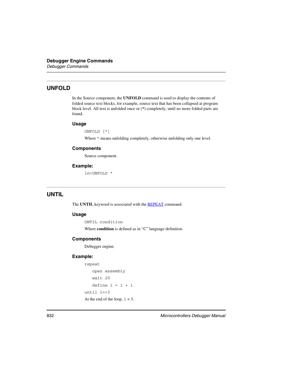 Unfold, Until | Freescale Semiconductor Microcontrollers User Manual | Page 832 / 892