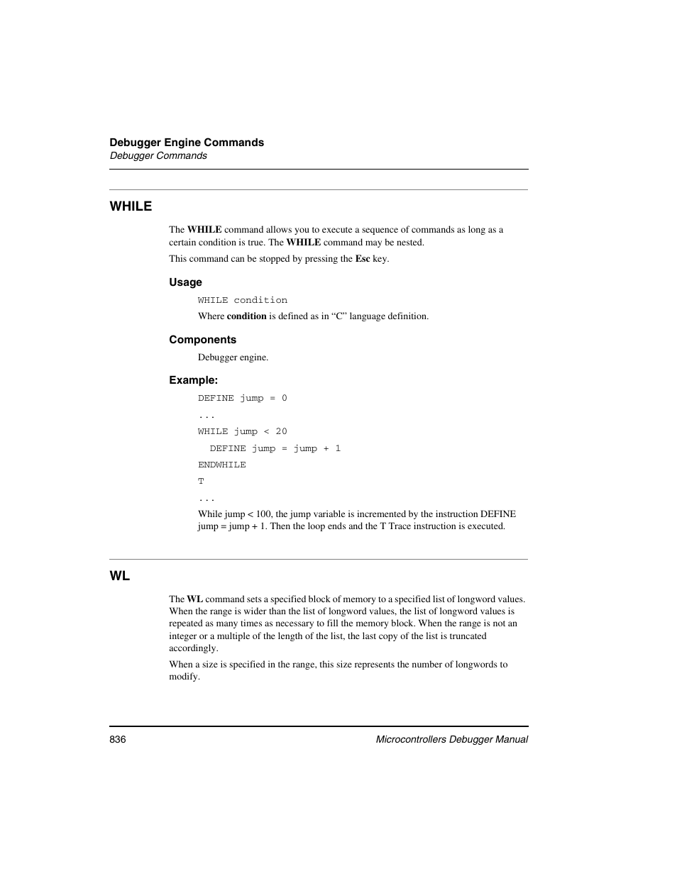 While | Freescale Semiconductor Microcontrollers User Manual | Page 836 / 892