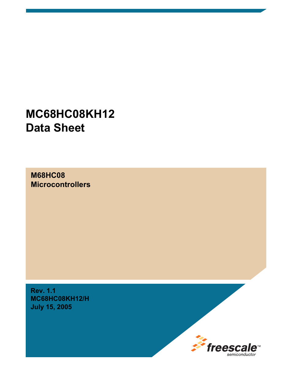 Freescale Semiconductor MC68HC08KH12 User Manual | 262 pages