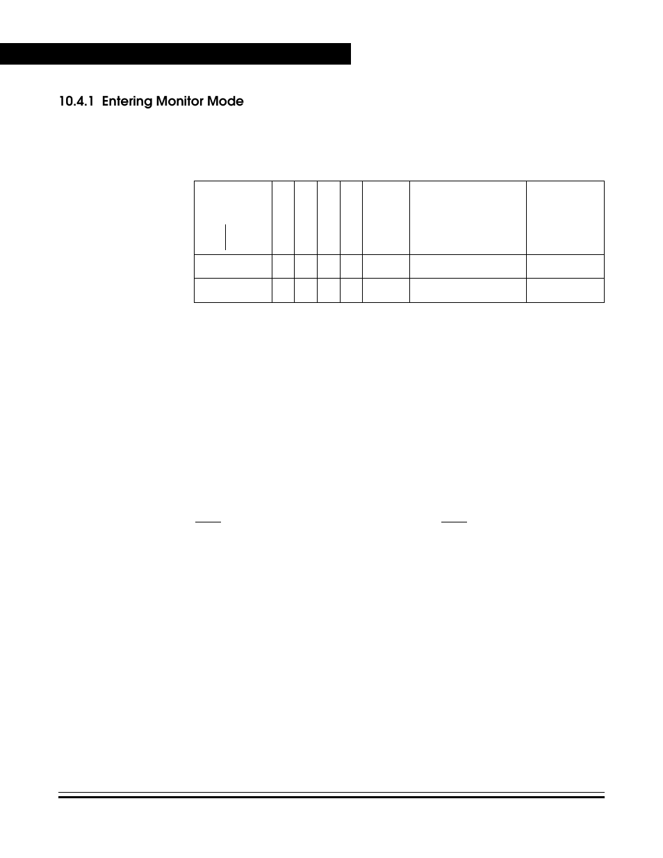 1 entering monitor mode, Entering monitor mode, Mode selection | Freescale Semiconductor MC68HC08KH12 User Manual | Page 152 / 262