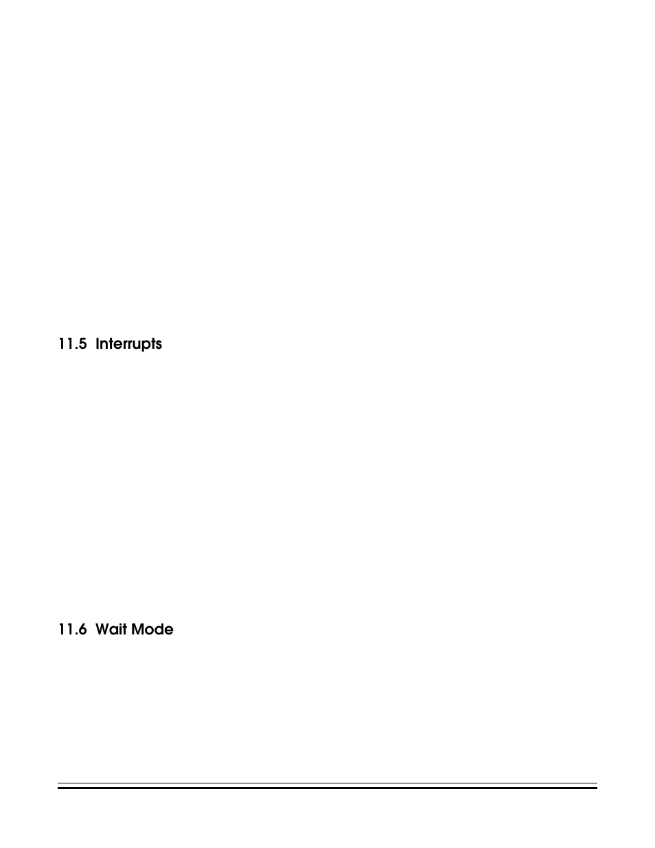 5 interrupts, 6 wait mode, Interrupts | Wait mode | Freescale Semiconductor MC68HC08KH12 User Manual | Page 171 / 262