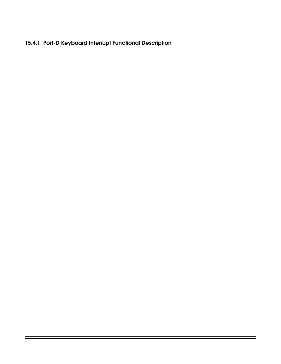 1 port-d keyboard interrupt functional description, Port-d keyboard interrupt functional description, Rd interrupt. (see | 1 port-d keyboard, Interrupt functional description | Freescale Semiconductor MC68HC08KH12 User Manual | Page 223 / 262