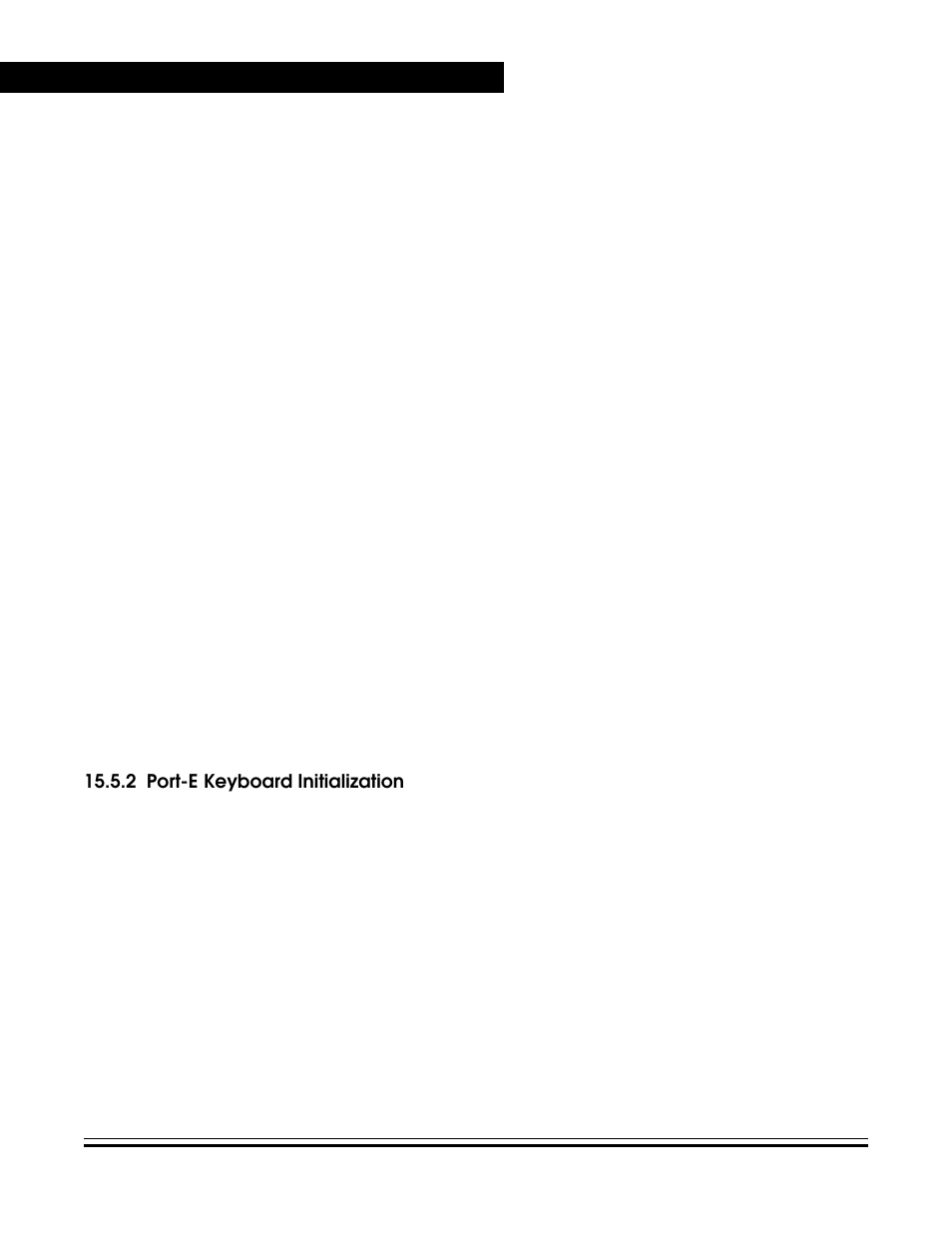 2 port-e keyboard initialization, Port-e keyboard initialization | Freescale Semiconductor MC68HC08KH12 User Manual | Page 230 / 262