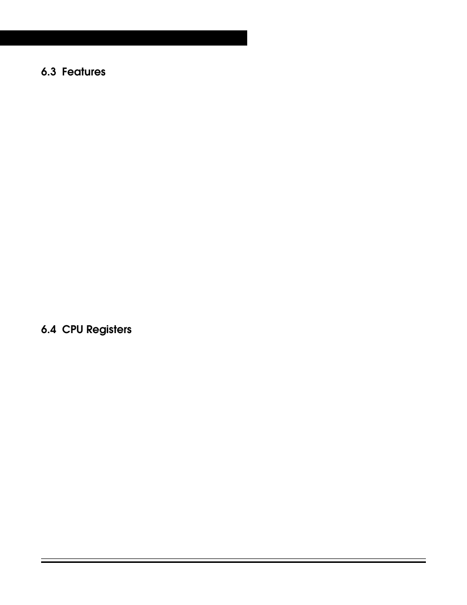 3 features, 4 cpu registers, Features | Cpu registers | Freescale Semiconductor MC68HC08KH12 User Manual | Page 52 / 262