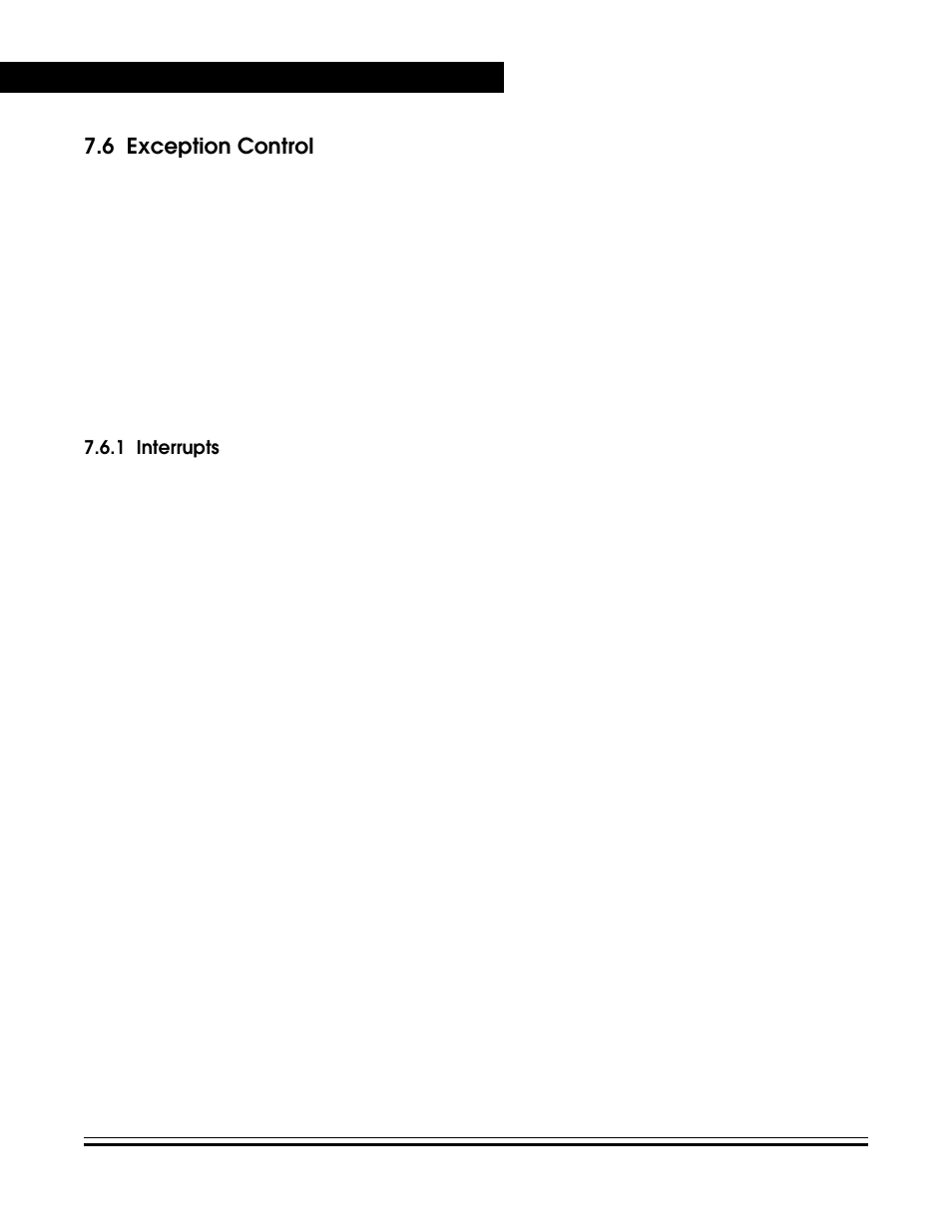 6 exception control, 1 interrupts, Exception control | Interrupts | Freescale Semiconductor MC68HC08KH12 User Manual | Page 72 / 262