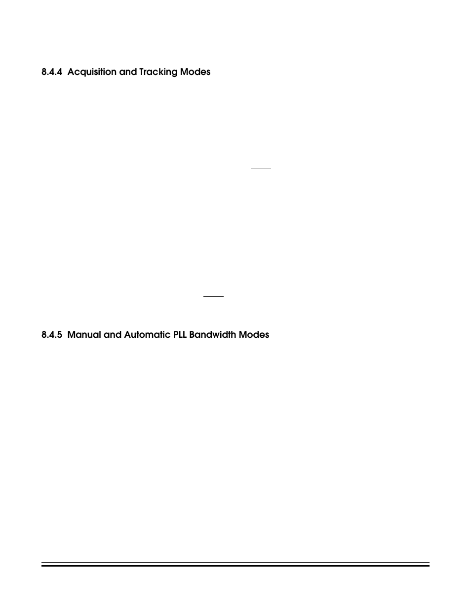 4 acquisition and tracking modes, 5 manual and automatic pll bandwidth modes, Acquisition and tracking modes | Manual and automatic pll bandwidth modes | Freescale Semiconductor MC68HC08KH12 User Manual | Page 93 / 262