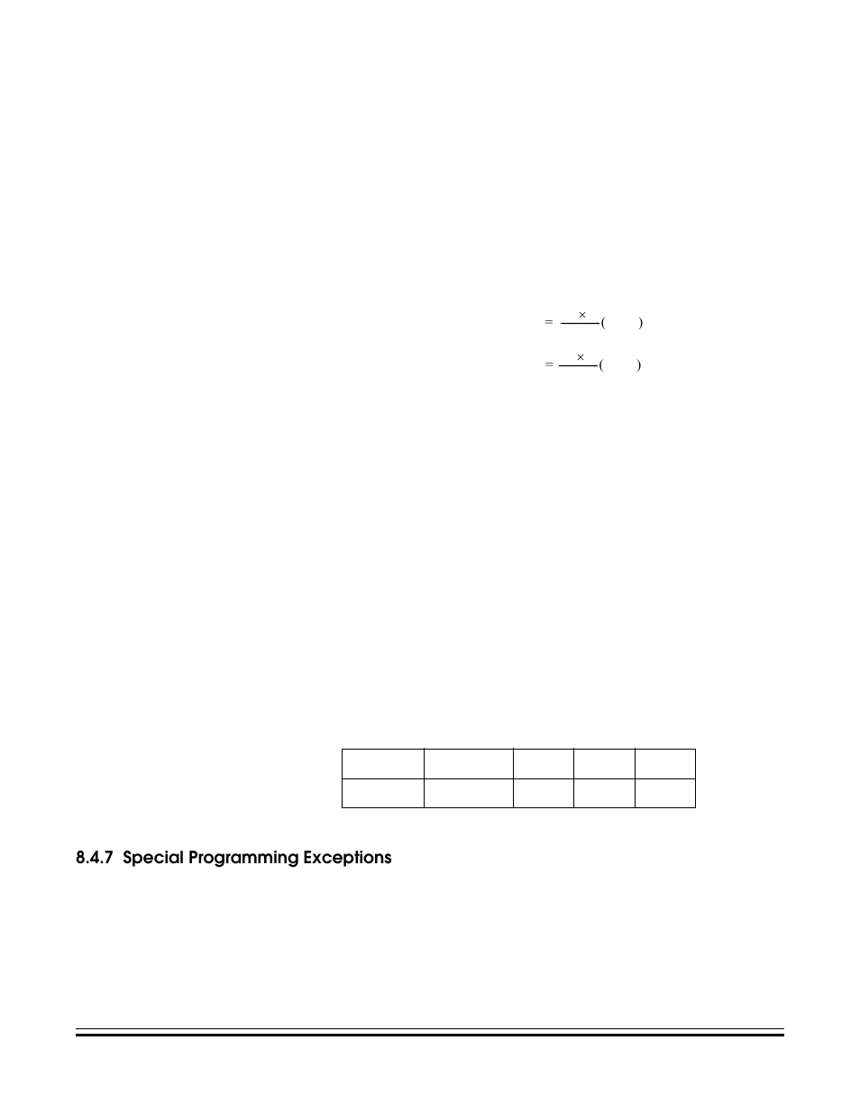 7 special programming exceptions, Special programming exceptions, Cgm numeric example | Freescale Semiconductor MC68HC08KH12 User Manual | Page 95 / 262