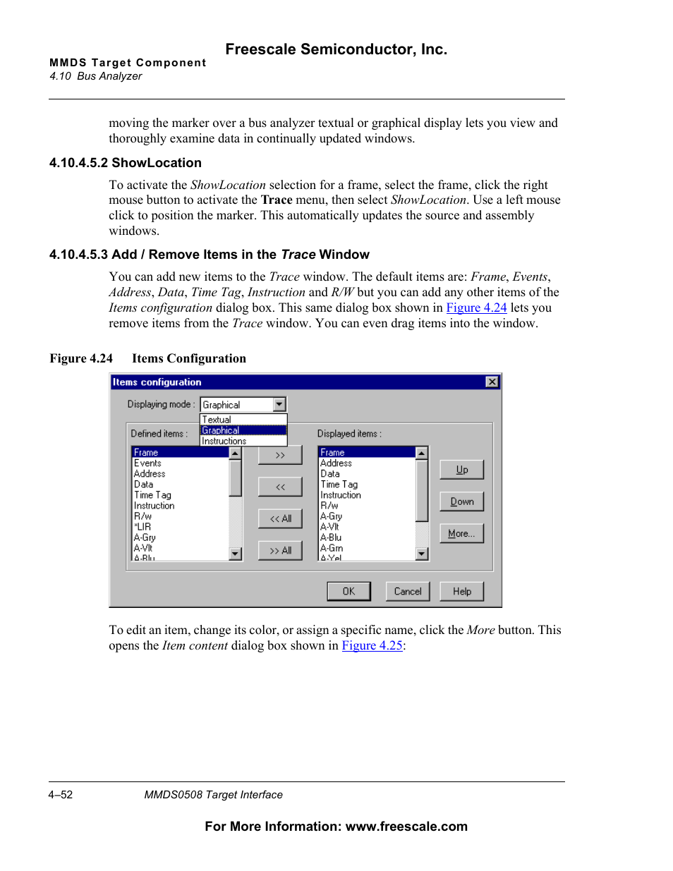 Freescale Semiconductor Target Interface MMDS0508 User Manual | Page 52 / 86