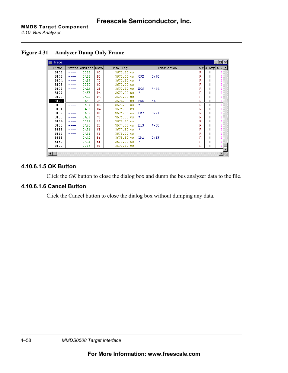 Figure 4.31, Freescale semiconductor, inc | Freescale Semiconductor Target Interface MMDS0508 User Manual | Page 58 / 86