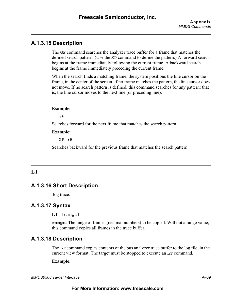 Freescale Semiconductor Target Interface MMDS0508 User Manual | Page 69 / 86