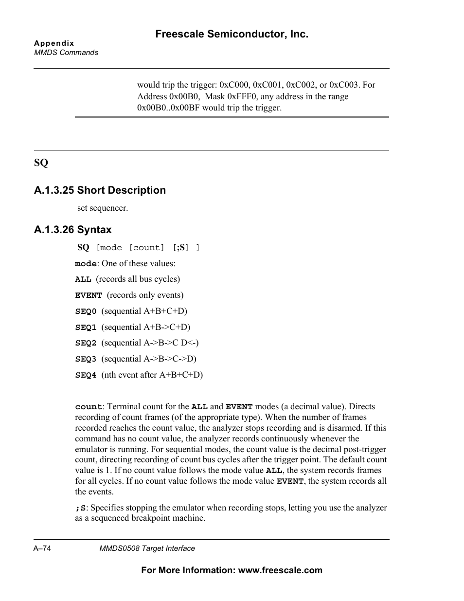 Freescale Semiconductor Target Interface MMDS0508 User Manual | Page 74 / 86