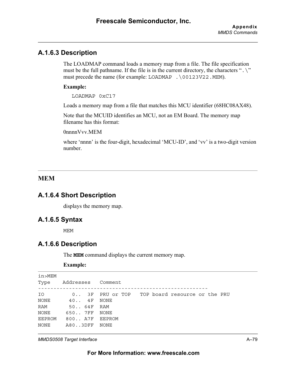 Freescale Semiconductor Target Interface MMDS0508 User Manual | Page 79 / 86
